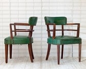 Green Art Deco Chairs