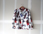 aztec blouse, navajo shirt, 1970s blouse, printed blouse