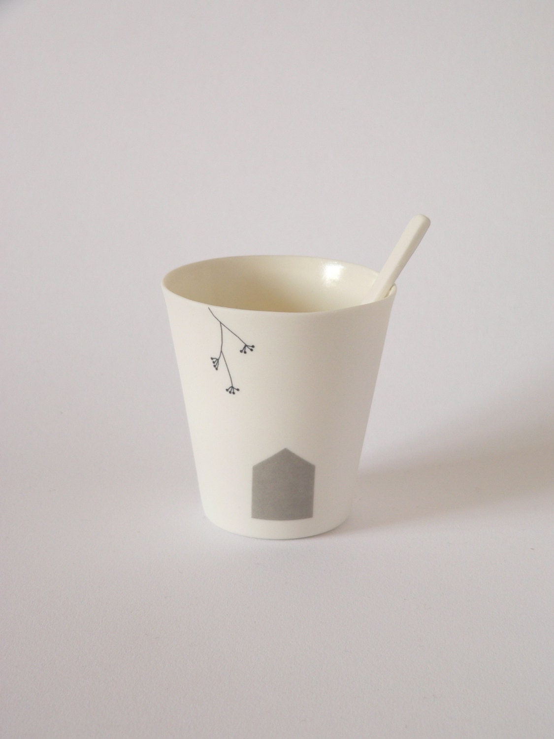 Handmade porcelain cup