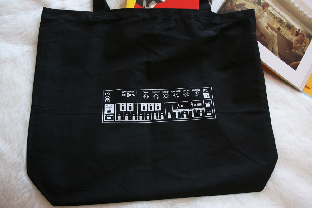 303 tote bag - hand printed
