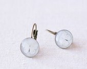 Butterfly earrings - white butterfly earrings - butterfly jewelry - butterfly wedding - everyday jewelry