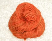 Hand Dyed yarn, Bulky Weight, 100% Superwash Merino Wool, 120 yards/100g- 'Campfire'