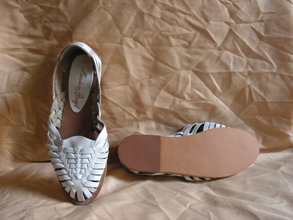 White Huarache Sandals