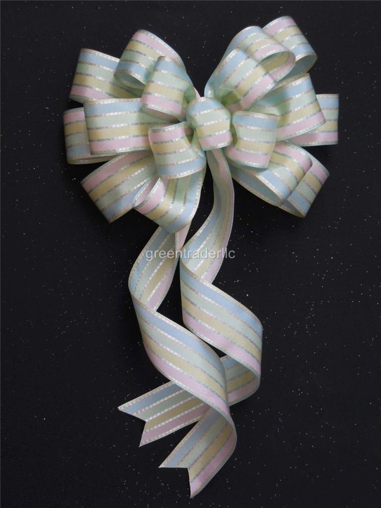 Pastel Bow Easter Gift Bow Spring Shower Wedding Bow Church Pew Bow Party Decoration Bow