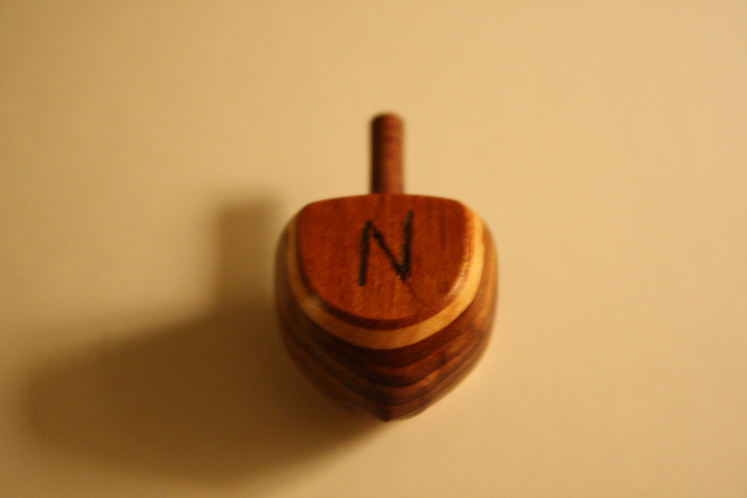 Yes/No Wooden Spinning Top