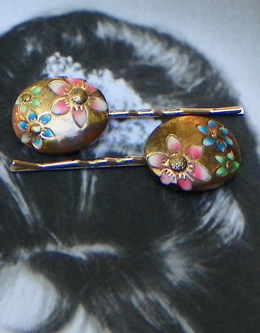 Decorative Spring Bridal Vintage Flower Bobby Pins