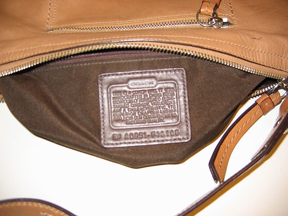 COACH Hobo Vintage Saddle Soho Tan Leather Handbag F13106