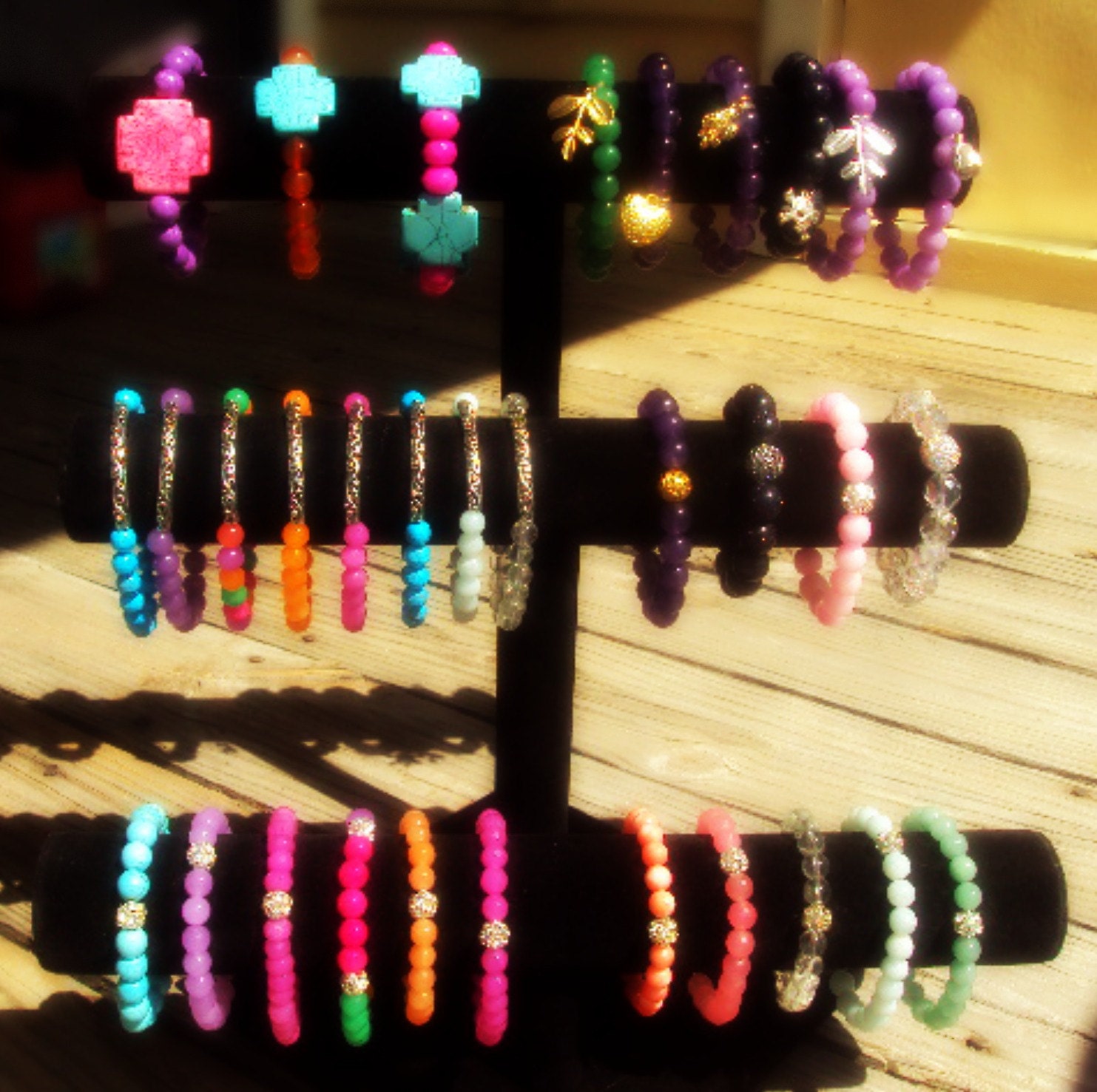 50% OFF SALE Neon Gemstone Bracelet by Amanda Lynne LUXE