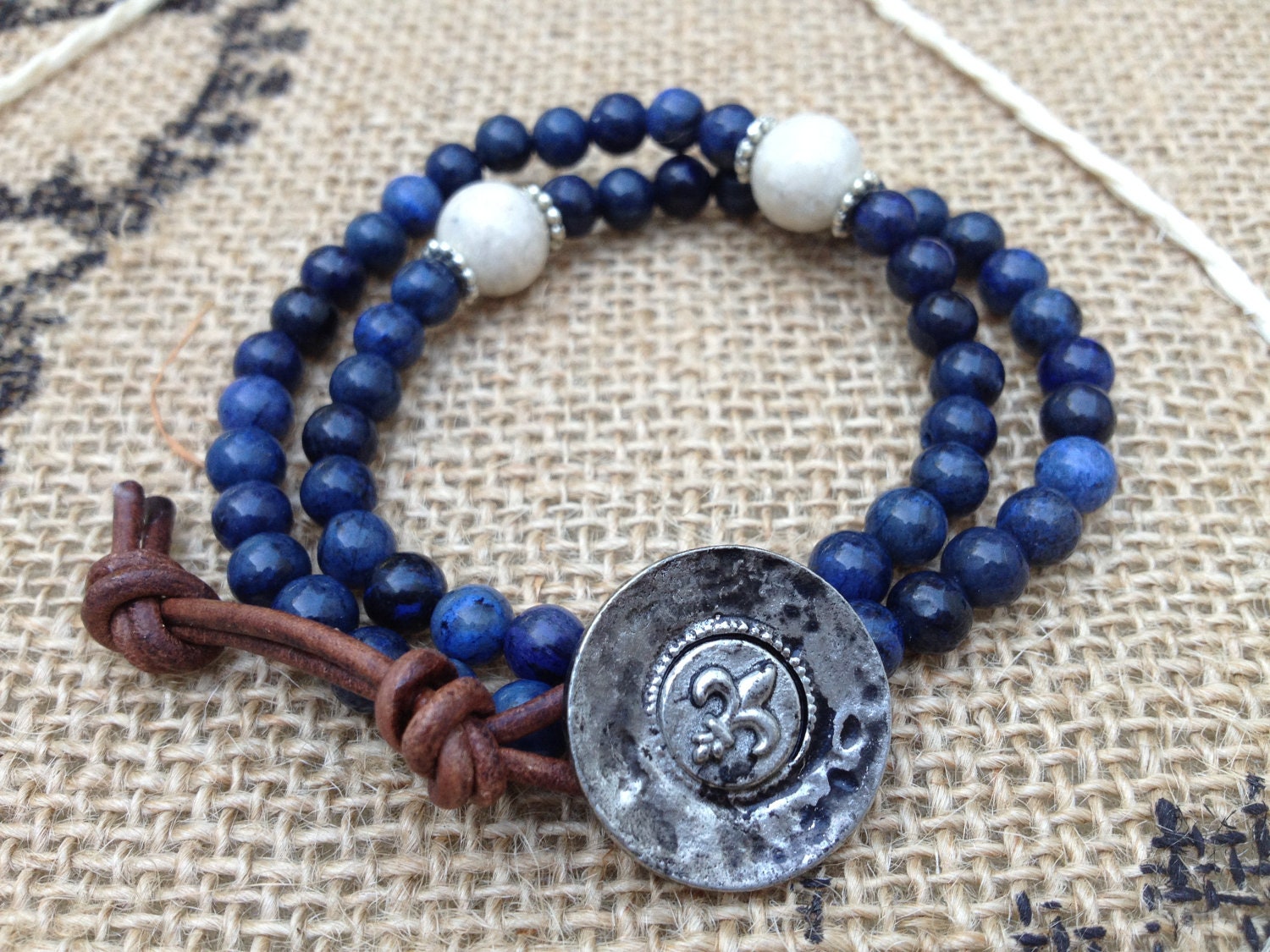 Dumortierite Wrap Bracelet