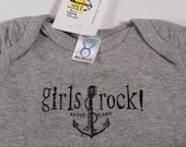 Girls Rock Rhode Island Small Logo Onsie