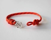 Knots N Anchor Bracelet - Orange