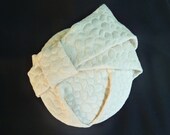 OOAK Wedding Headpiece Fascinator In Luxurious Cream Textured Fabric