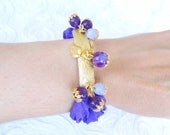 Purple Silk Bracelet-Amethyst Bracelet