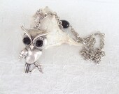 Silver Plated Owl Necklace