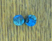 Malachite Chrysocolla 5/16, 0g ear plugs one pair