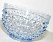 Treasury Item-- Vintage Blue Hobnail Bowl/Dish