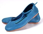 GRACE. Leather ballet flats. Womens flat shoes. US 5-14 sizes.