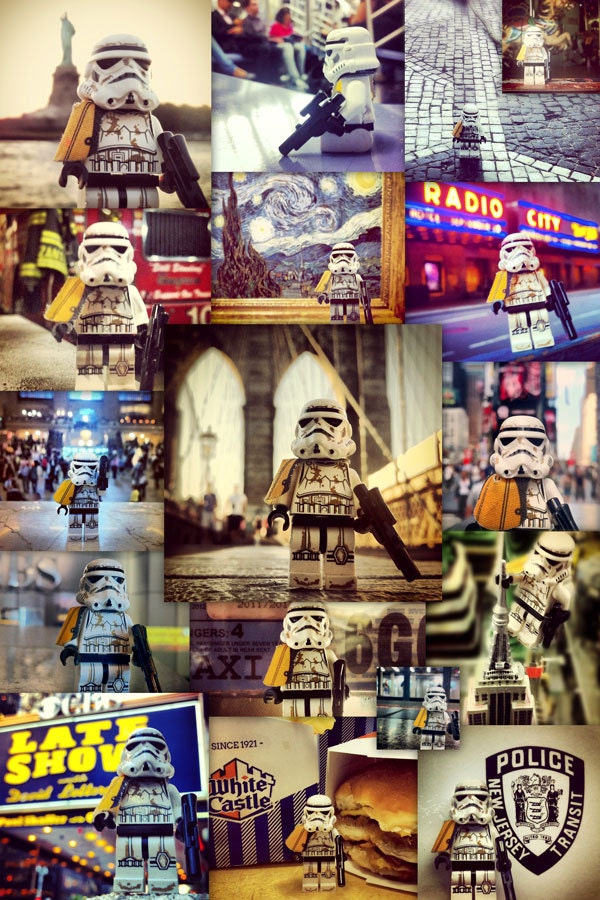 11x17 Lego Star Wars Stormtrooper Takes NYC Poster