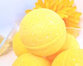 Bath Bomb - Lemon Zest - Vegan Moisturizing Bath Bomb