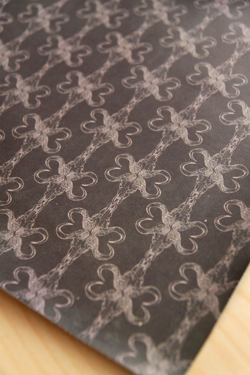 11"X11" Leather Piece with Buffalo Head Print - (28X28cm) Printed Leather Piece - Buffalo Pattern Leather Print - Craft Leather