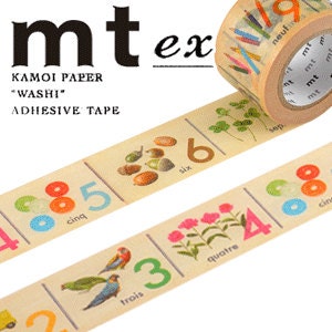 MT Washi Masking Deco Tape EX Numbers Design