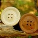 Large 8.5 Inch Wooden Button - Pottery Barn Style Wall Decor - Huge Wood Button- Gift for Mom