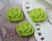 13mm Green resin flower cabochon push pins thumb tacks