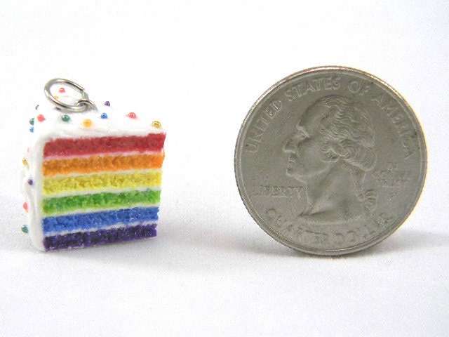 Rainbow Cake Necklace