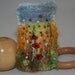 Embroidered and Felted Recycled Brooch - Harvest Poppies