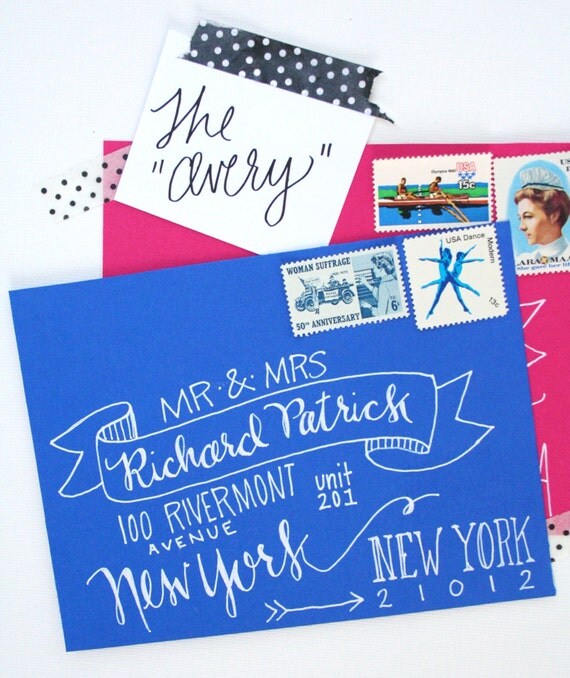Hand Addressed Envelopes - The Avery