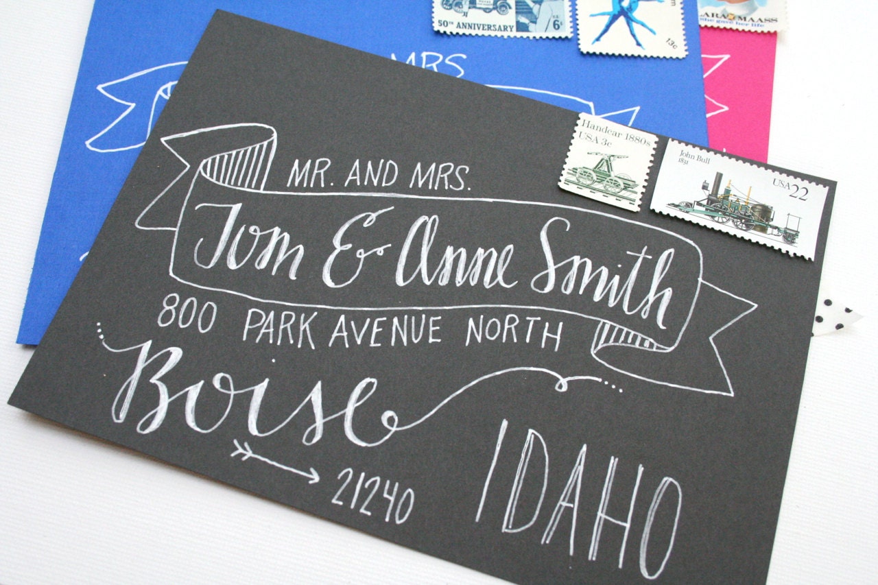 Hand Addressed Envelopes - The Avery