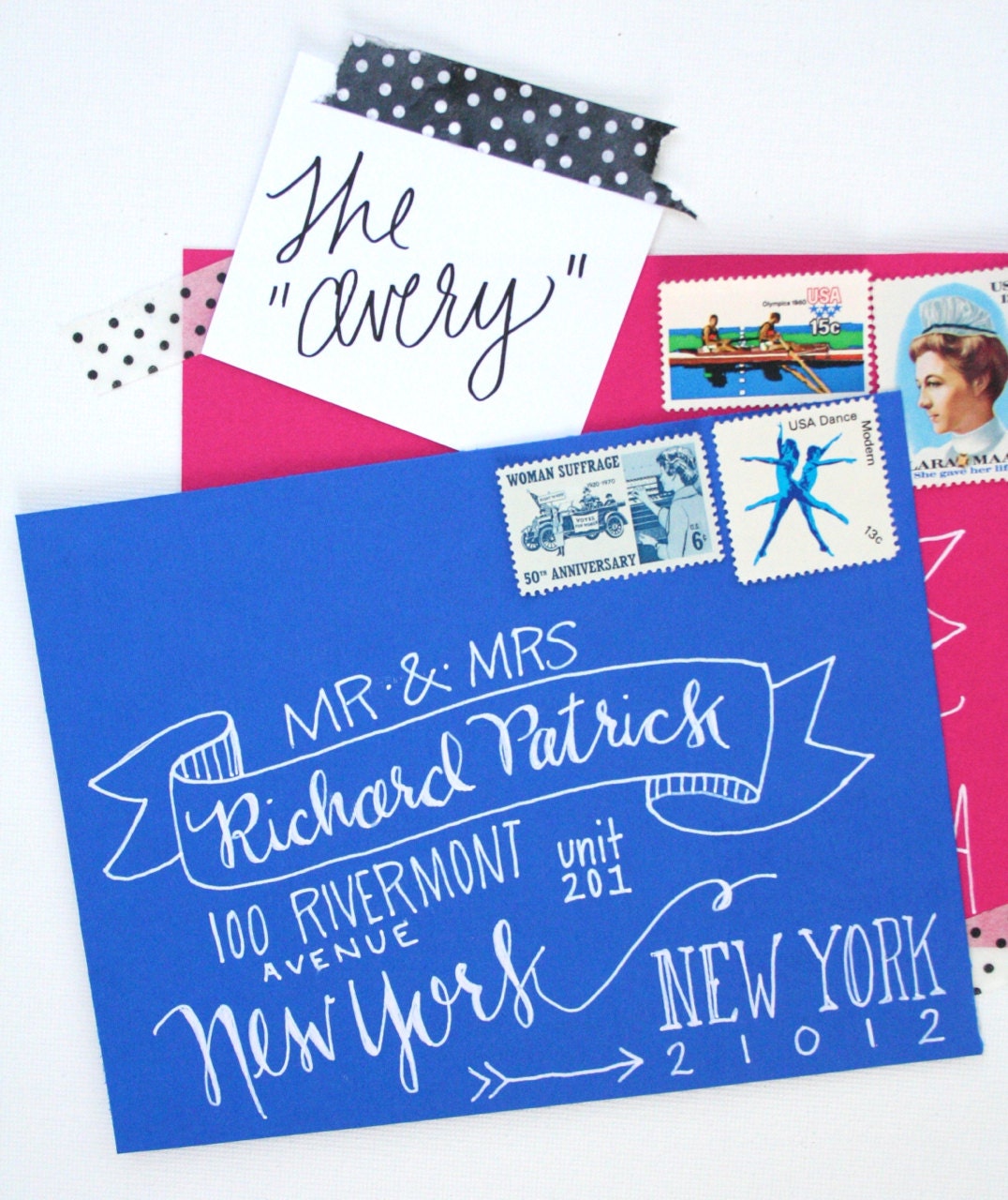 Hand Addressed Envelopes - The Avery