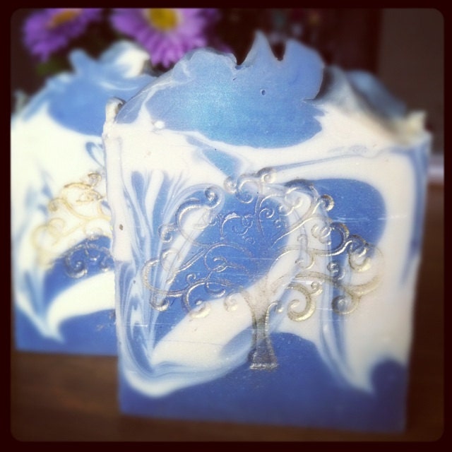 Cold Process Silk Soap - Sweet Blue Cruelty FREE