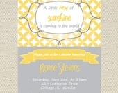 Sunshine Baby Shower Invitation Printable Il_170x135