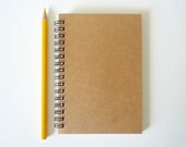 A6 Recycled Notebook Journal in Kraft Cardstock