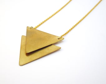 Double Triangle Necklace