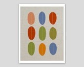Contemporary Giclee Art Print, Modern Illustration Art Print, Colorful Abstract Art Poster 8 x 10