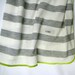 Swaddle Blanket- Gray/ white stripes. Soft Stretchy Knit Material. --READY to SHIP-- (Made by lippybrand)