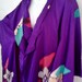 Vintage Kimono Style Wrap Robe Silk 1940s Korean
