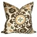 Accent Pillow.16x16 inch.Decorator Pillow Cover.Multi Colored Textured Suzani Pattern