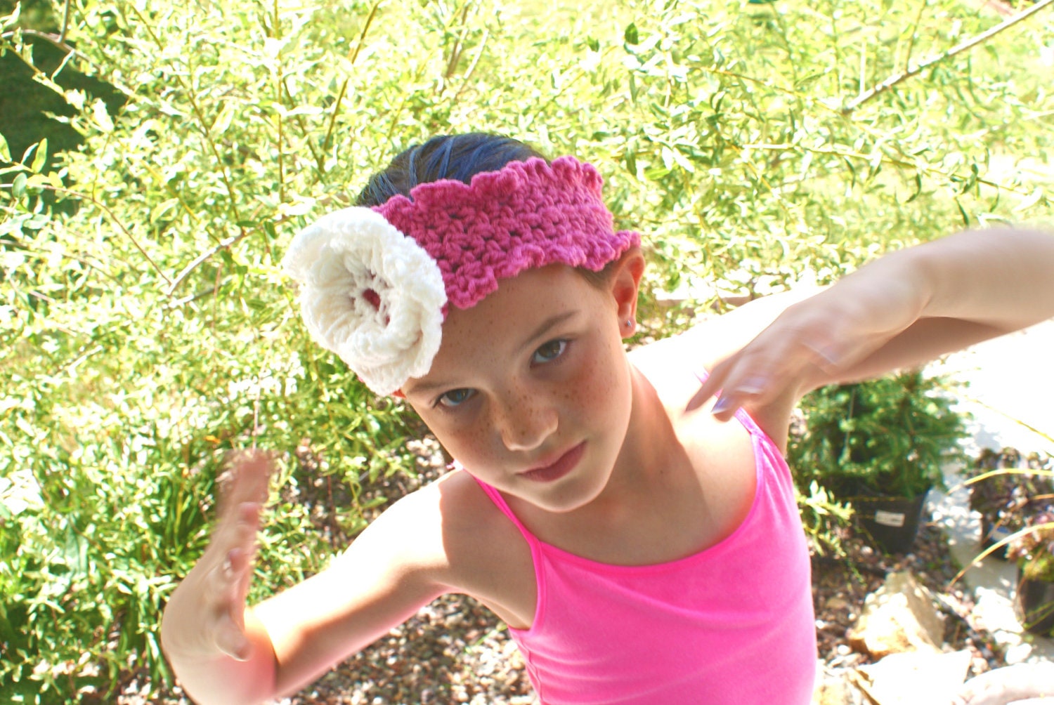 Pink Floral Headband, Fashion Hairband, Hippie Headband, Pink Headband, Floral Hairband, Trendy Headband, Yoga Headband, Boho hairband