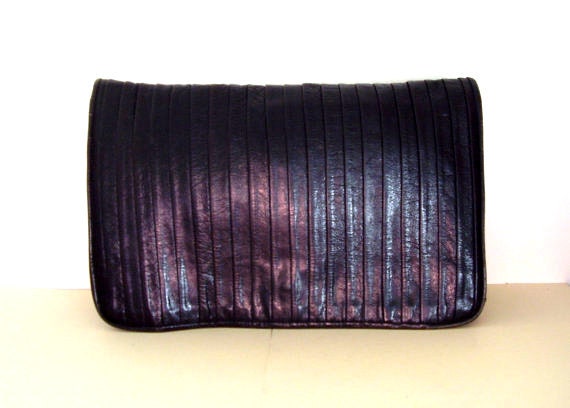 Mika Italian Leather Clutch Designer Purse