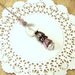 Beaded hat pin womens accessories sweet pale pink crystal Victorian scarf lapel vintage silver tone heart theme delicate feminine TAGT tenX
