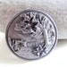 1980s Fall Pewter Maple Leaf Brooch and Earring Set