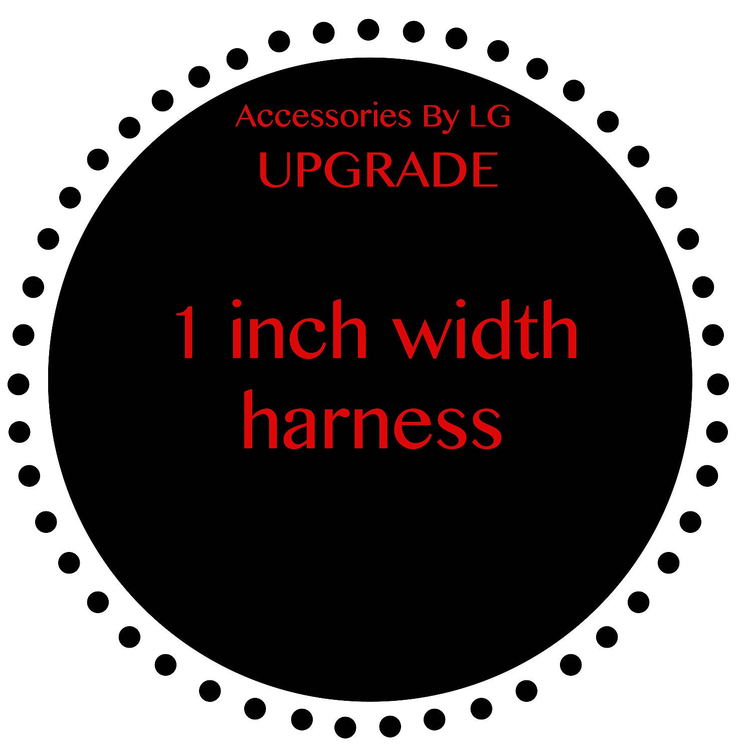 Harness: 1 Inch Width Harness
