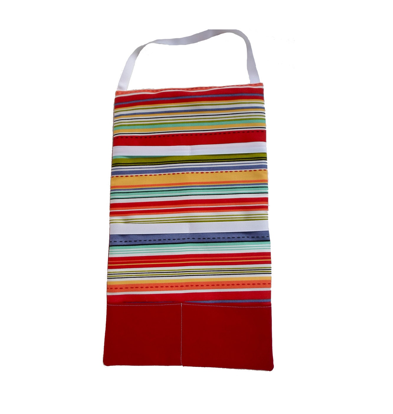 Hair Accessory Organizer -- Multicolor Stripes Barrette Holder