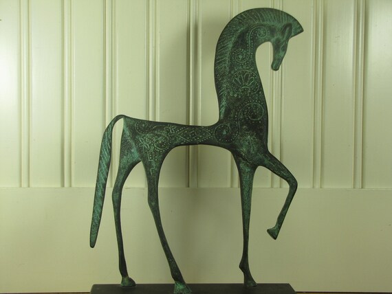 Mid Century Frederick Weinberg Style Horse Art Metal by SundayTown