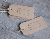 15 Rustic Chic Handmade To and From Wedding Gift Tags