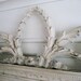 RESERVED Antique Large Framed  Mirror with Beautiful Carved Wreath and Ribbon Detail