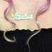 LA LA LAVENDER/ pastel colored lavender human hair extension/ clip-in hair/ dip dye ombre (4) hair extensions